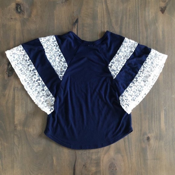 Lace Bat Wing Shirt - Picture 2 of 4